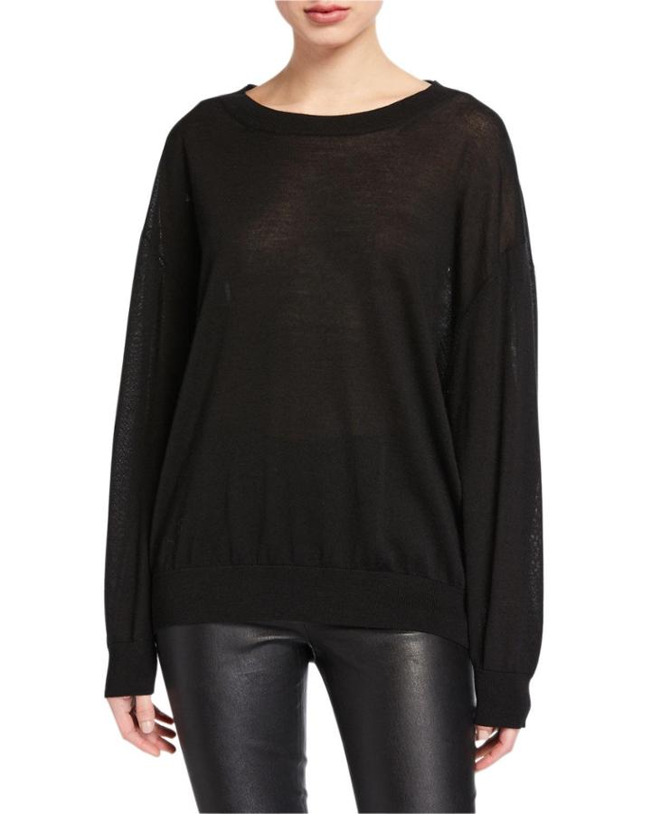 Ladson Lace-back Crewneck Pullover