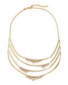 Jagged Marquise Crystal Bib Necklace