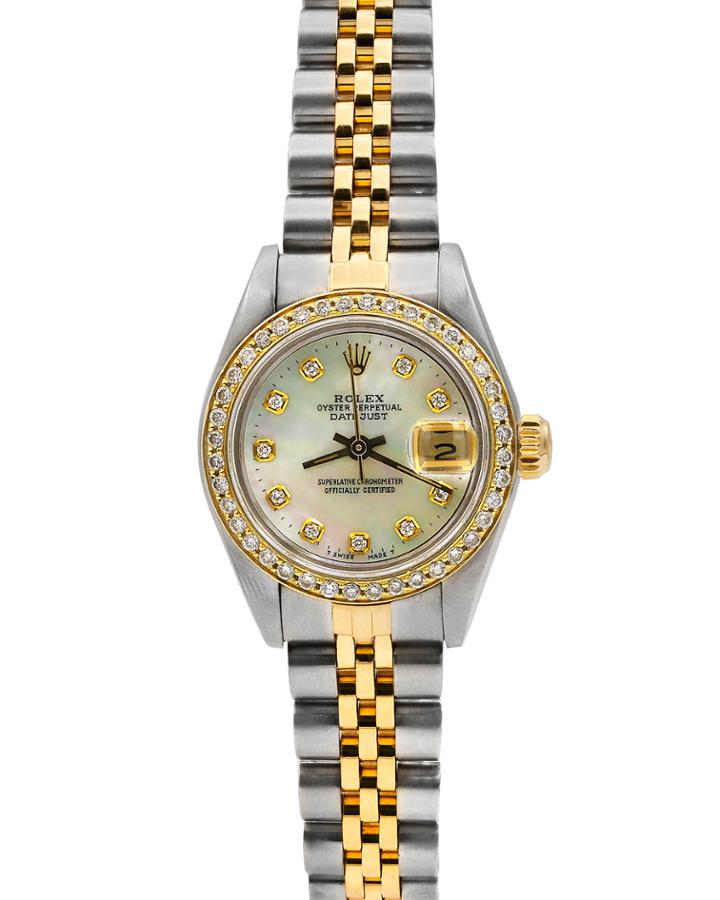 Pre-owned 26mm Oyster Perpetual Datejust Watch In Two-tone