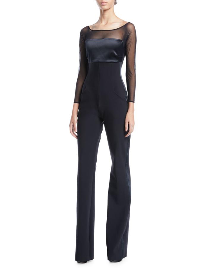 Eke Long-sleeve Illusion Jumpsuit
