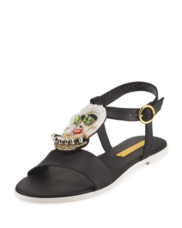 La Fargo Beaded Leather