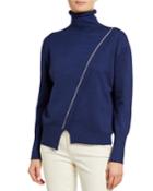 Asymmetric Line Turtleneck