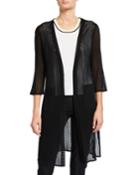 Sheer 3/4-sleeve Jacket