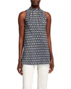 Tessie Silk Geo Pattern Blouse