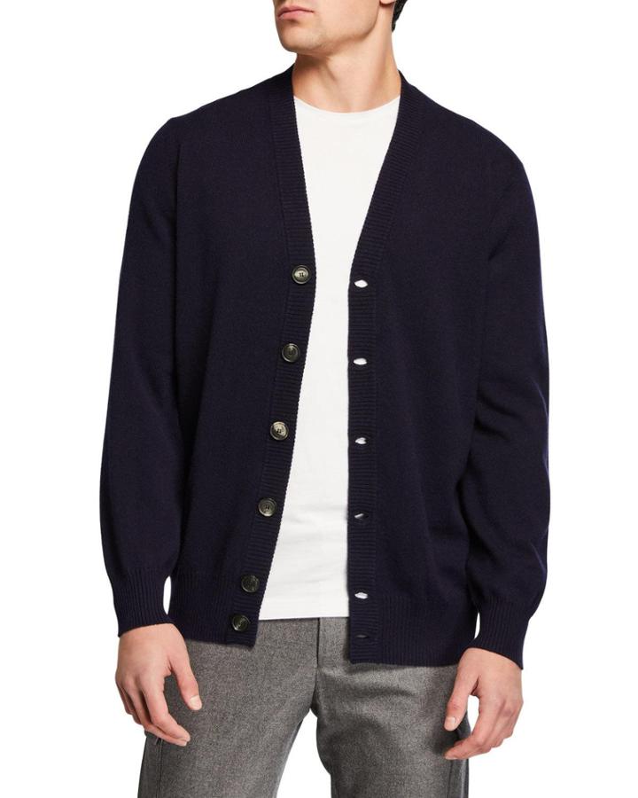 Men's Shetland Leisure Volume Cashmere Cardigan