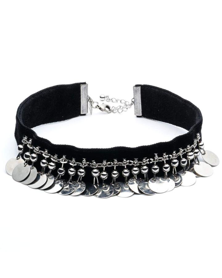 Saadiq Velvet Choker Necklace