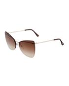 Rimless Metal Butterfly