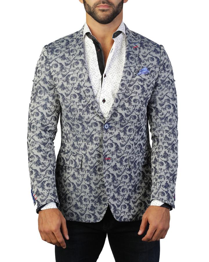 Men's Descartes Graphic Two-button Jacket
