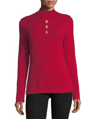 Mock-neck Cutout