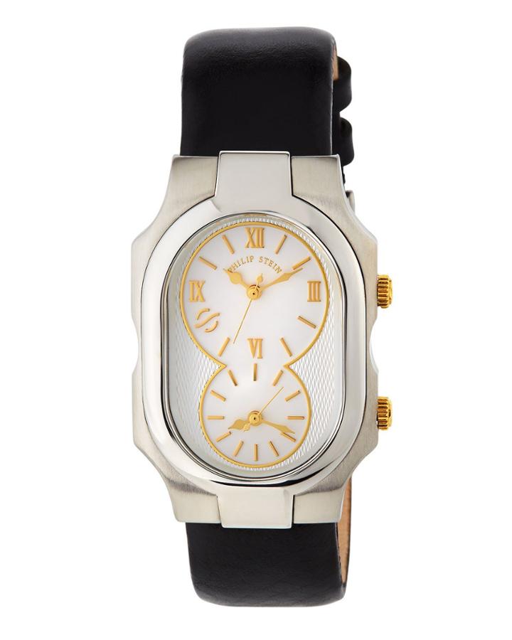 Large Signature Dual Time Zone Watch,