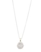 Bamboo White Topaz Pendant Necklace