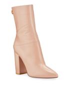 Ring Rockstud Leather Booties