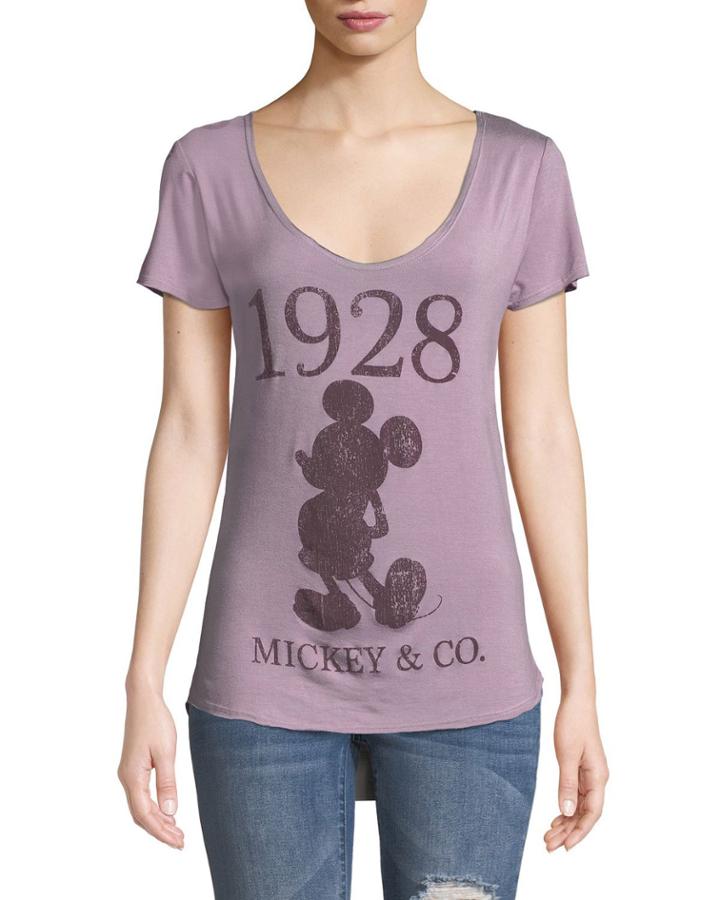 Disney 1928 Mickey & Co. Scoop Neck Graphic Tee