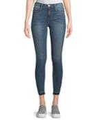 Le High Skinny Jeans W/ Triangle-cut Hem