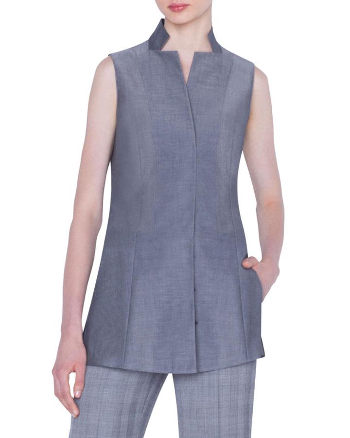 Long Cotton Voile Blouse