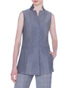 Long Cotton Voile Blouse