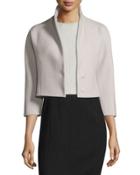 3/4-sleeve Cropped Jacket