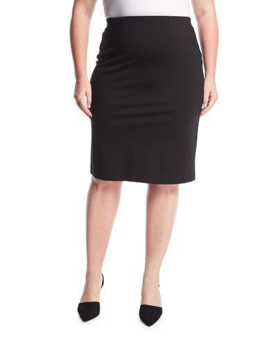 Jersey-knit Pull-on Skirt,