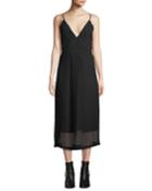 Anais Deep V Silk Dobby