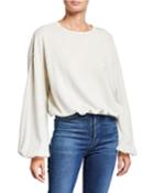 Relaxed Blouson-sleeve
