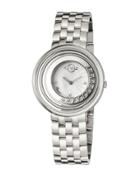 36mm Vittorio Steel Bracelet Watch W/ Diamond Dial