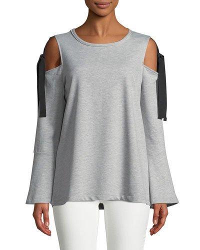 Self-tie Cold-shoulder