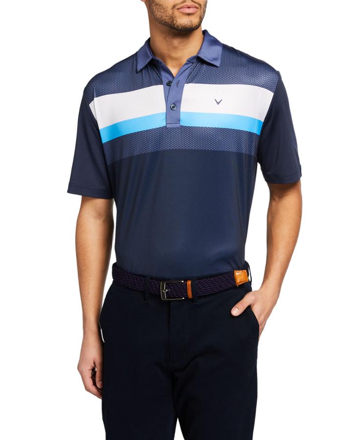 Men's Geo Print Polo
