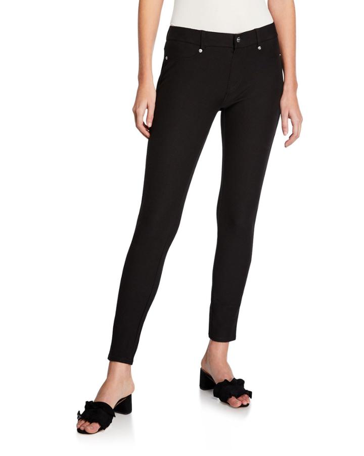 Pull-on Denim Leggings W/ Pockets