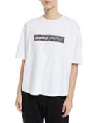 Oversized Boxy Logo Cinched-back Tee