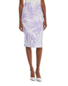 Floral Stretch-cady Linen Pencil