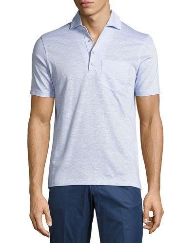 Cotton-linen Melange Pique Polo