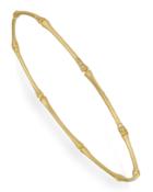 14k Diamond Bamboo Bangle