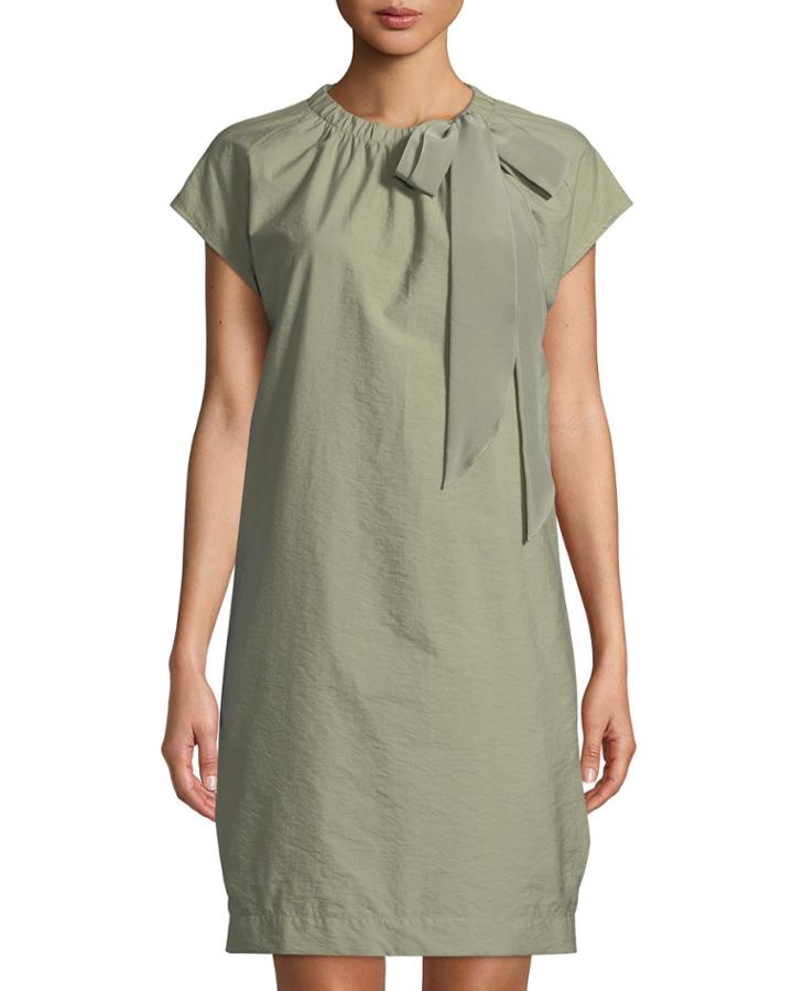 Ribbon-neck Poplin