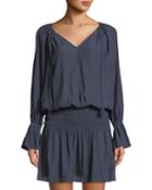 Lane Tech-fabric Blouson Dress