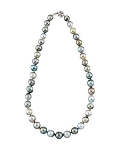 Round Tahitian Pearl Princess Necklace,