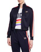Rainbow Striped Track Jacket