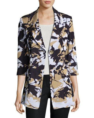 Helene 3/4-sleeve Printed Jacket,