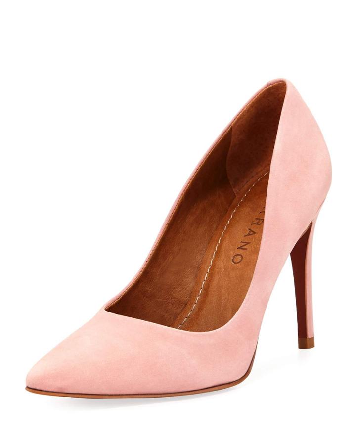 Jean Suede Pointed Pumps