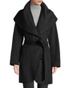 Oversized Shawl Collar Wool-wrap Coat