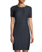 Asymmetric Hook-front Dress