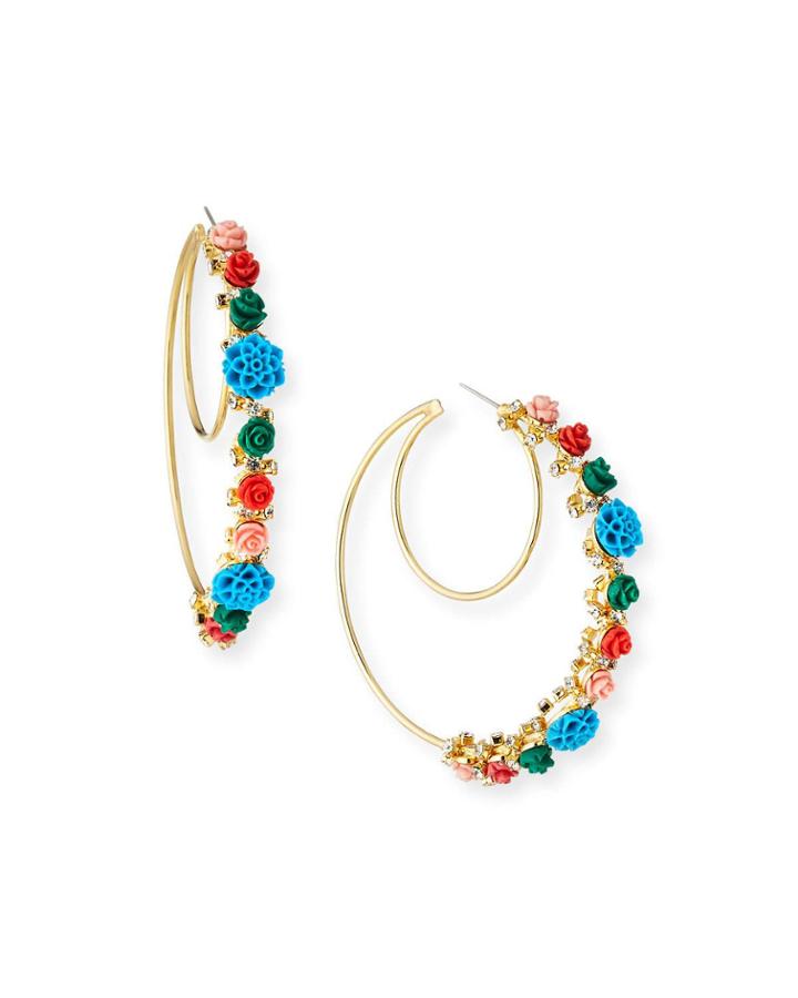 Pillar Statement Hoop Earrings
