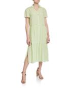 Libby Tiered Seam Crinkle Dress