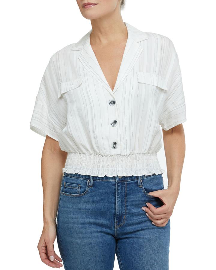 Tonal Stripe Shirt W/