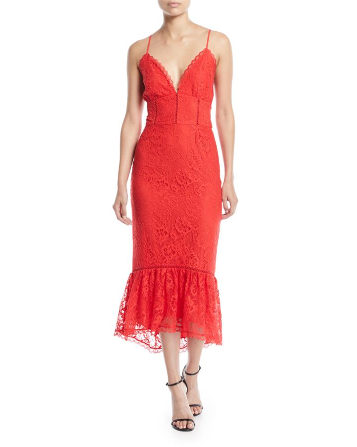 Evening Bloom Lace Flounce