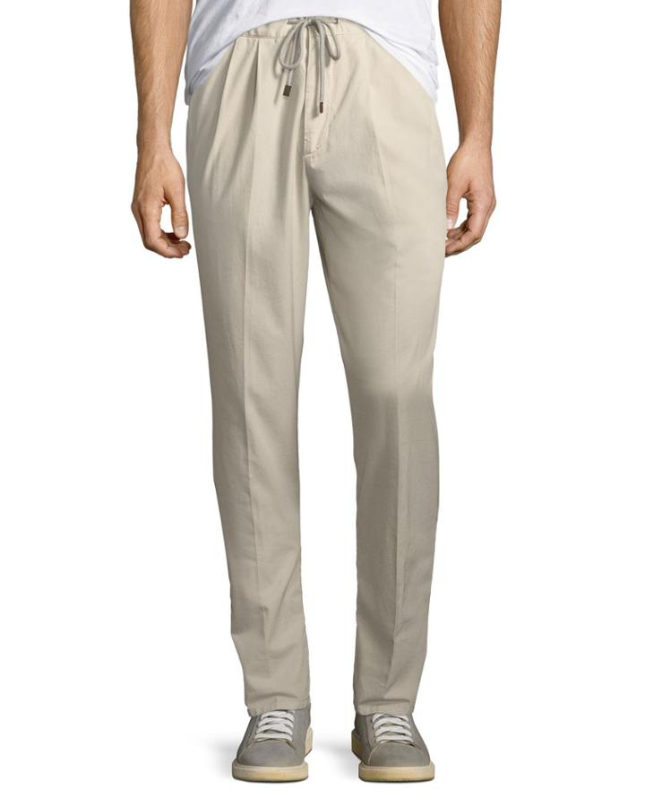 Leisure-fit Gabardine Pants