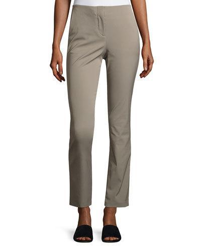 Tennyson Straight-leg Sidewalk Pants, Gray