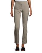 Tennyson Straight-leg Sidewalk Pants, Gray