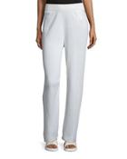 High-waist Straight-leg Pants, Red Poppy