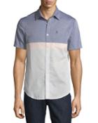 Slim-fit Short-sleeve Colorblock
