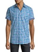 Men's Classic-fit Tangier Plaid Short-sleeve